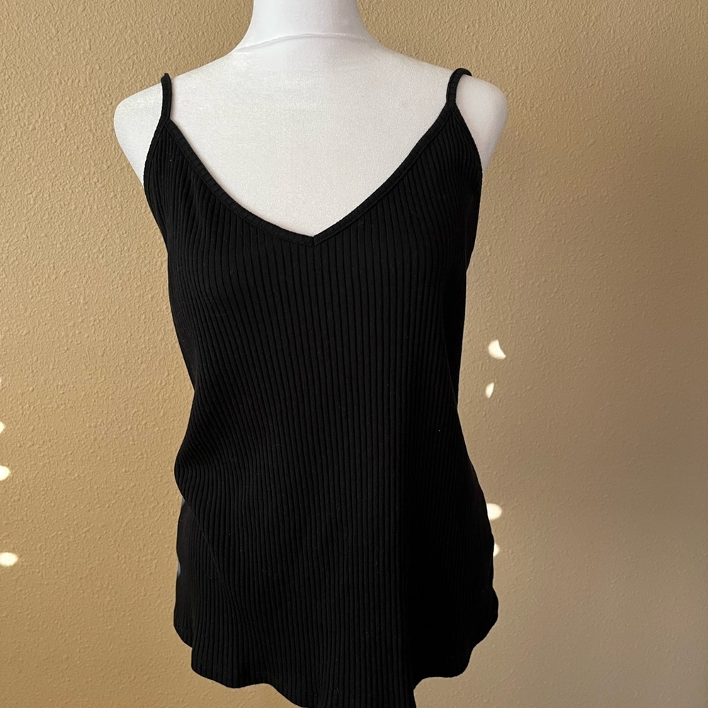ASOS Black Ribbed Camisole Top